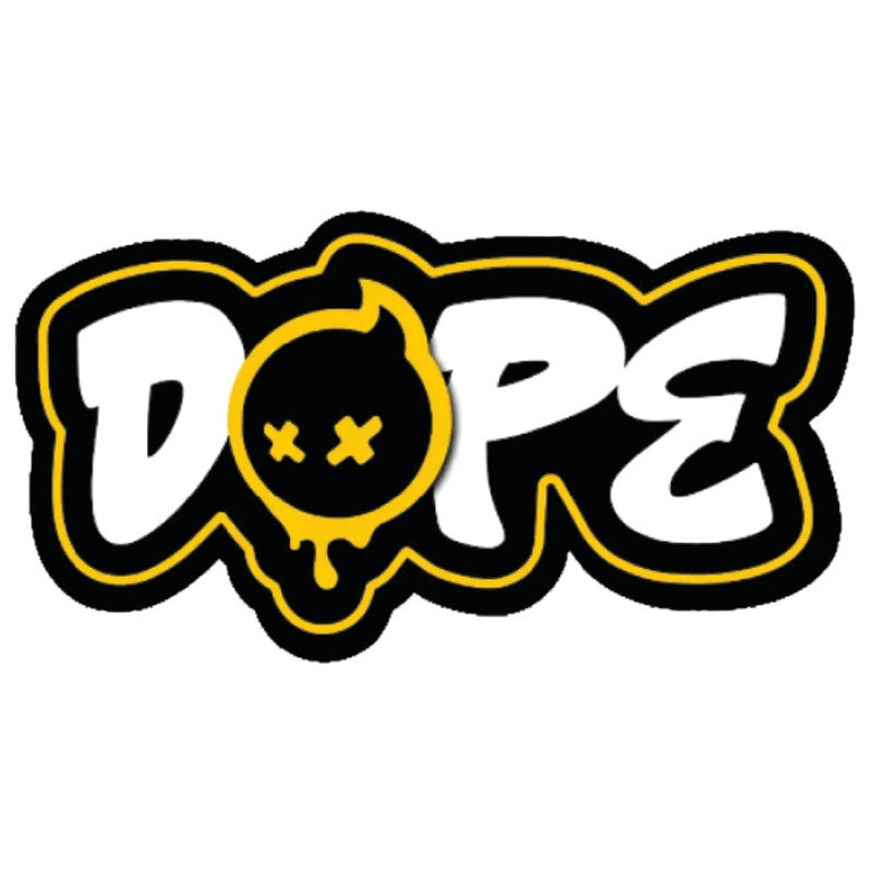 Dope 3D Vinyl Sticker Waterproof Decals for Motorcycle, Helmet & Laptop | Edgy Aesthetic Stickers for Bikes and cars