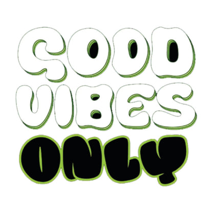 Good-Vibes-Only 3D Vinyl Sticker Waterproof Decals for Motorcycle, Helmet & Laptop | Edgy Aesthetic Stickers for Bikes and cars