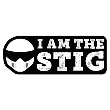 I-am-the-Stig 3D Vinyl Sticker Waterproof Decals for Motorcycle, Helmet & Laptop | Edgy Aesthetic Stickers for Bikes and cars