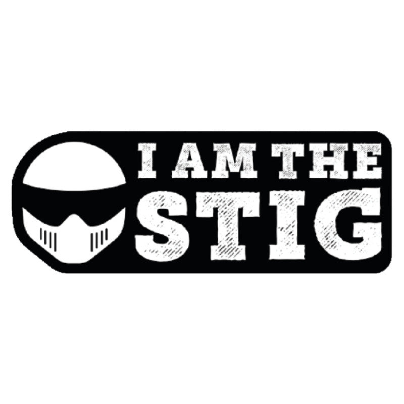 I-am-the-Stig 3D Vinyl Sticker Waterproof Decals for Motorcycle, Helmet & Laptop | Edgy Aesthetic Stickers for Bikes and cars