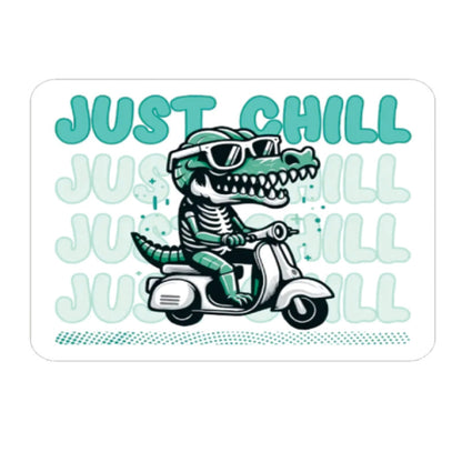 Just-Chill 3D Vinyl Sticker Waterproof Decals for Motorcycle, Helmet & Laptop | Edgy Aesthetic Stickers for Bikes and cars