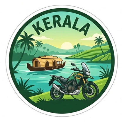 Kerala 3D Vinyl Sticker Waterproof Decals for Motorcycle, Helmet & Laptop | Edgy Aesthetic Stickers for Bikes and cars