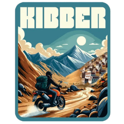 Kibber 3D Vinyl Sticker Waterproof Decals for Motorcycle, Helmet & Laptop | Edgy Aesthetic Stickers for Bikes and cars