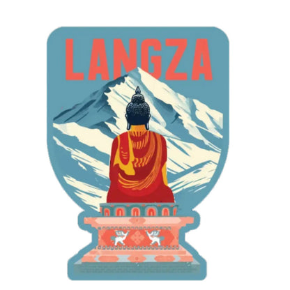 Langza 3D Vinyl Sticker Waterproof Decals for Motorcycle, Helmet & Laptop | Edgy Aesthetic Stickers for Bikes and cars