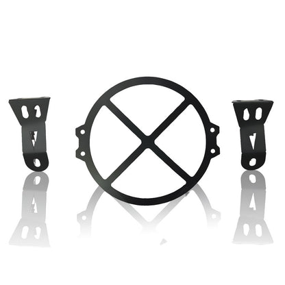 MOTO GENIUS Front Headlight Grill Guard for HUNTER Motorbike | Durable Metal Protective Head Light Frame Protector