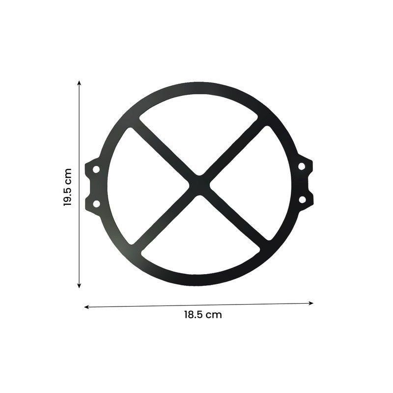 MOTO GENIUS Front Headlight Grill Guard for HUNTER Motorbike | Durable Metal Protective Head Light Frame Protector