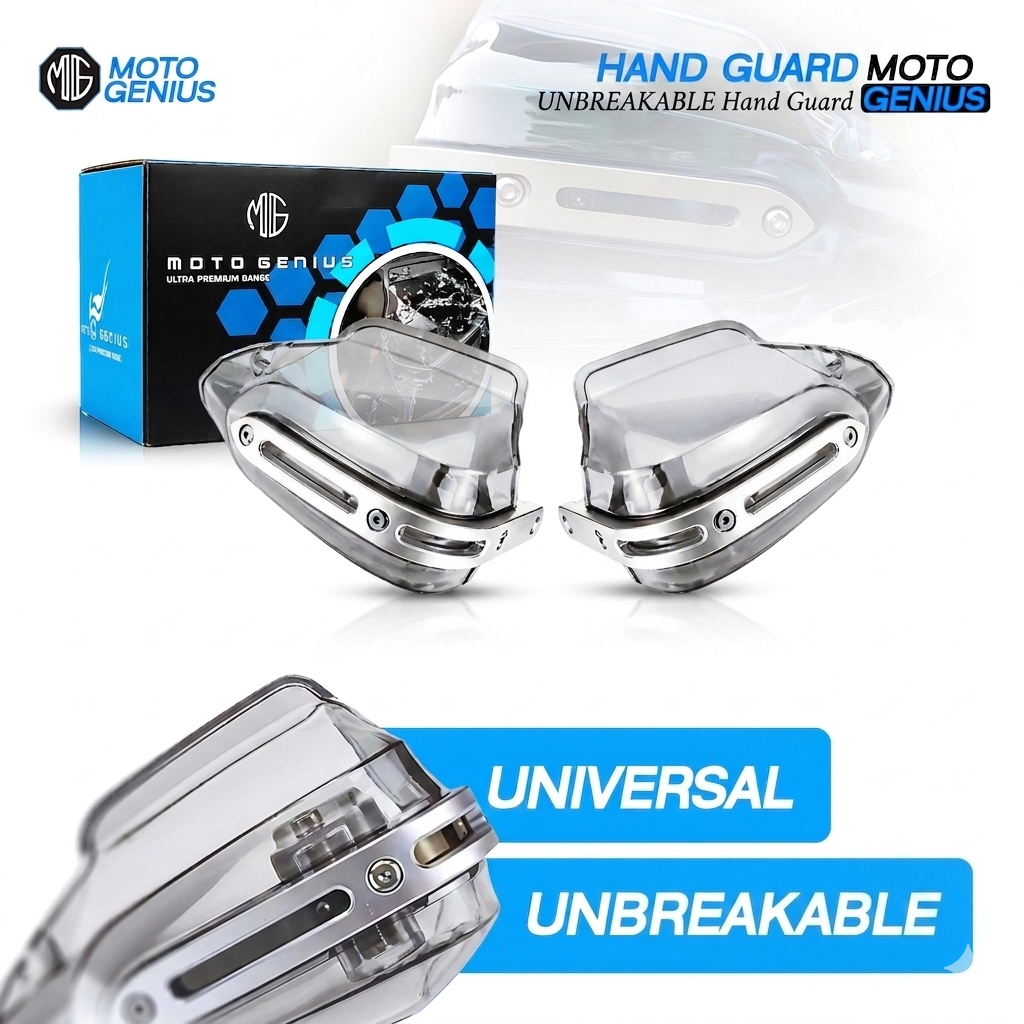 Universal Bike Hand Guards Protectors | Wind Deflector Made for Hand Safety While Riding All Motorcycle