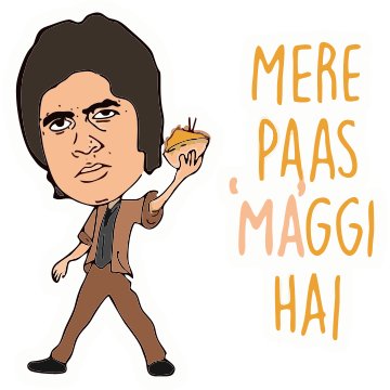 Mere Paas maggi Hai Sticker