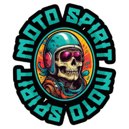 Moto-Spirit 3D Vinyl Sticker Waterproof Decals for Motorcycle, Helmet & Laptop | Edgy Aesthetic Stickers for Bikes and cars