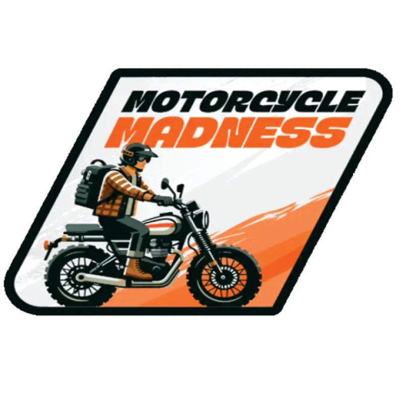 Motorcycle-Madness 3D Vinyl Sticker Waterproof Decals for Motorcycle, Helmet & Laptop | Edgy Aesthetic Stickers for Bikes and cars