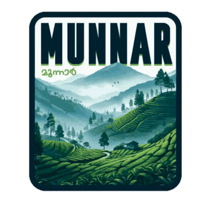 Munnar 3D Vinyl Sticker Waterproof Decals for Motorcycle, Helmet & Laptop | Edgy Aesthetic Stickers for Bikes and cars