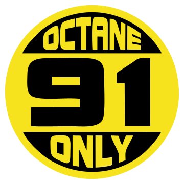 Octane 91 Only