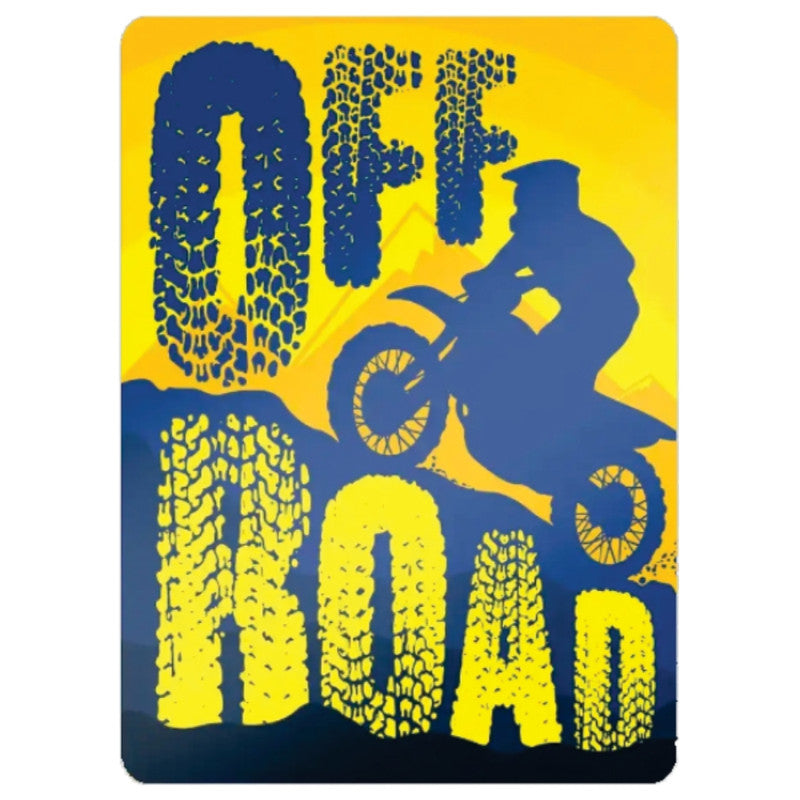 Off-Road 3D Vinyl Sticker Waterproof Decals for Motorcycle, Helmet & Laptop | Edgy Aesthetic Stickers for Bikes and cars