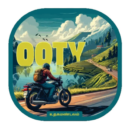 Ooty 3D Vinyl Sticker Waterproof Decals for Motorcycle, Helmet & Laptop | Edgy Aesthetic Stickers for Bikes and cars