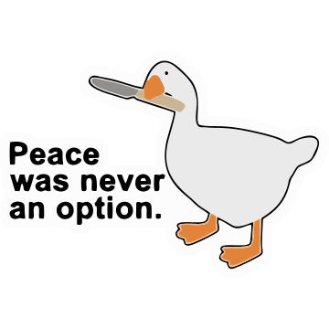 Peace Was never an Option Sticker