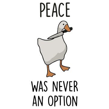 Peace Was never an option