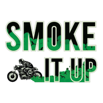 Smoke-it-Up 3D Vinyl Sticker Waterproof Decals for Motorcycle, Helmet & Laptop | Edgy Aesthetic Stickers for Bikes and cars