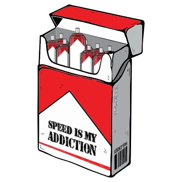 Speed-is-my-Addiction-SPC-15 Vinyl Sticker Waterproof Decals for Motorcycle, Helmet & Laptop | Edgy Aesthetic Stickers for Bikes and cars