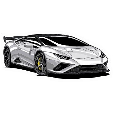 Sports Car white 001