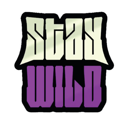 Stay-Wild 3D Vinyl Sticker Waterproof Decals for Motorcycle, Helmet & Laptop | Edgy Aesthetic Stickers for Bikes and cars