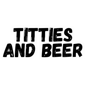 TItt Ies and beer Sticker