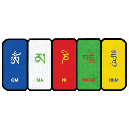 Tibatan-Prayer-Flag 3D Vinyl Sticker Waterproof Decals for Motorcycle, Helmet & Laptop | Edgy Aesthetic Stickers for Bikes and cars