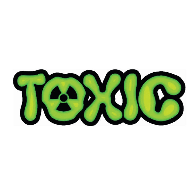 Toxic 3D Vinyl Sticker Waterproof Decals for Motorcycle, Helmet & Laptop | Edgy Aesthetic Stickers for Bikes and cars
