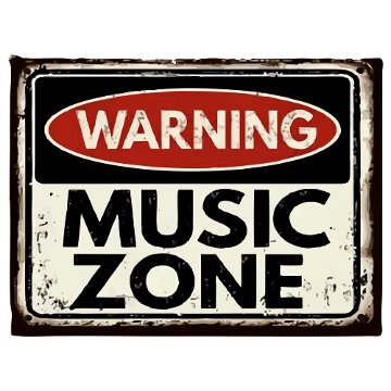Warning Music Zone