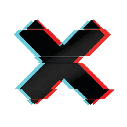 X 3D Vinyl Sticker Waterproof Decals for Motorcycle, Helmet & Laptop | Edgy Aesthetic Stickers for Bikes and cars