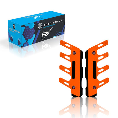 ABS Shocker Protector | Front Fork Fender Protector | Universal Anti-Fall Slider Guard-Orange - Moto Genius