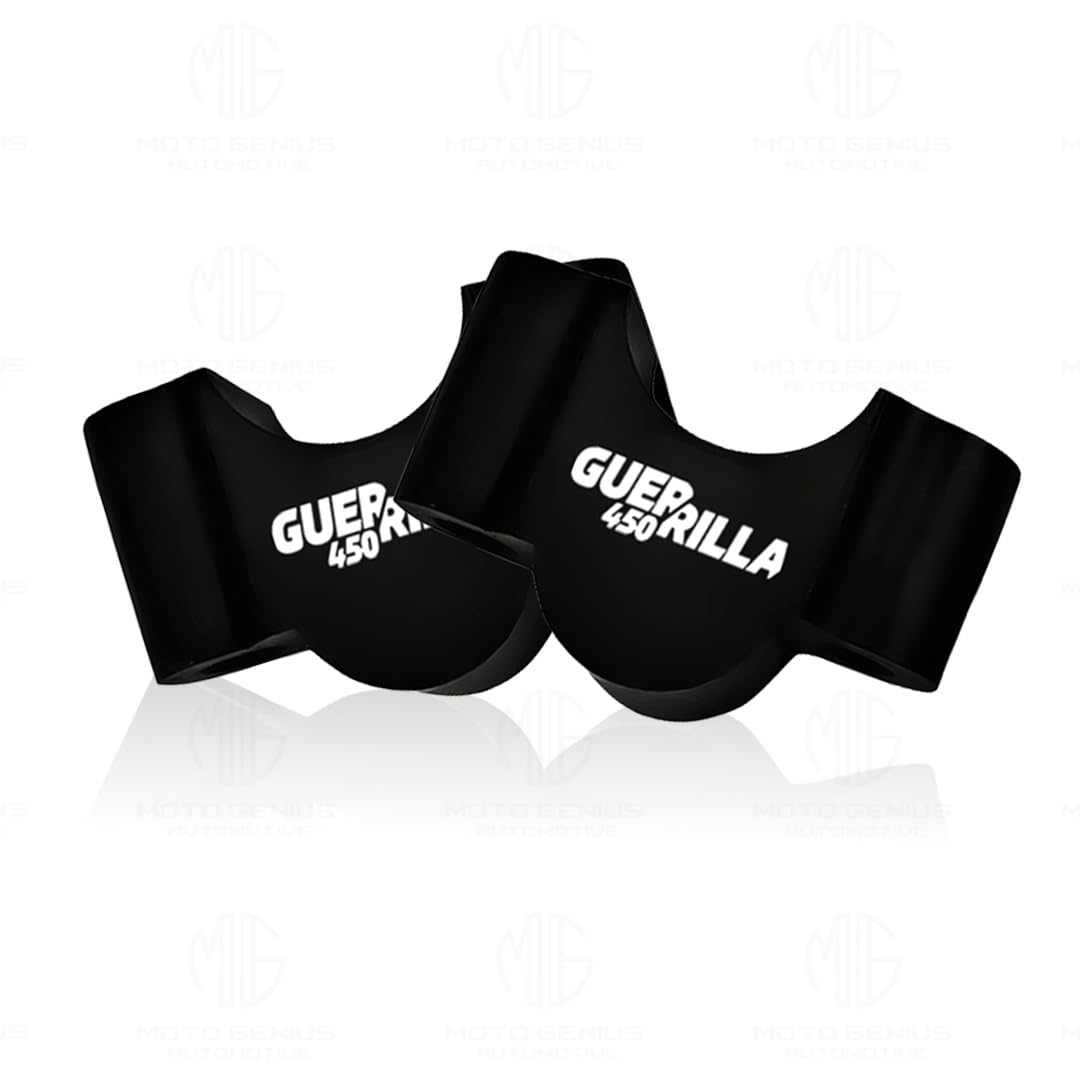 Adjustable Aluminium Handle Riser for Guerrilla Motorbike | Height Riser Clamp for Enhanced Comfort and Control-Black - Moto Genius
