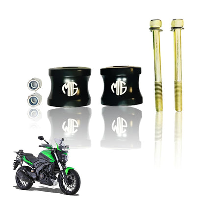 Adjustable Handle Riser for Dominar Motorbike | Enhances Comfort and Control | Height Riser Clamp Compatible with Dominar 250 & 400-Black - Moto Genius