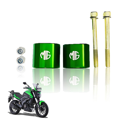 Adjustable Handle Riser for Dominar Motorbike | Enhances Comfort and Control | Height Riser Clamp Compatible with Dominar 250 & 400-Green - Moto Genius
