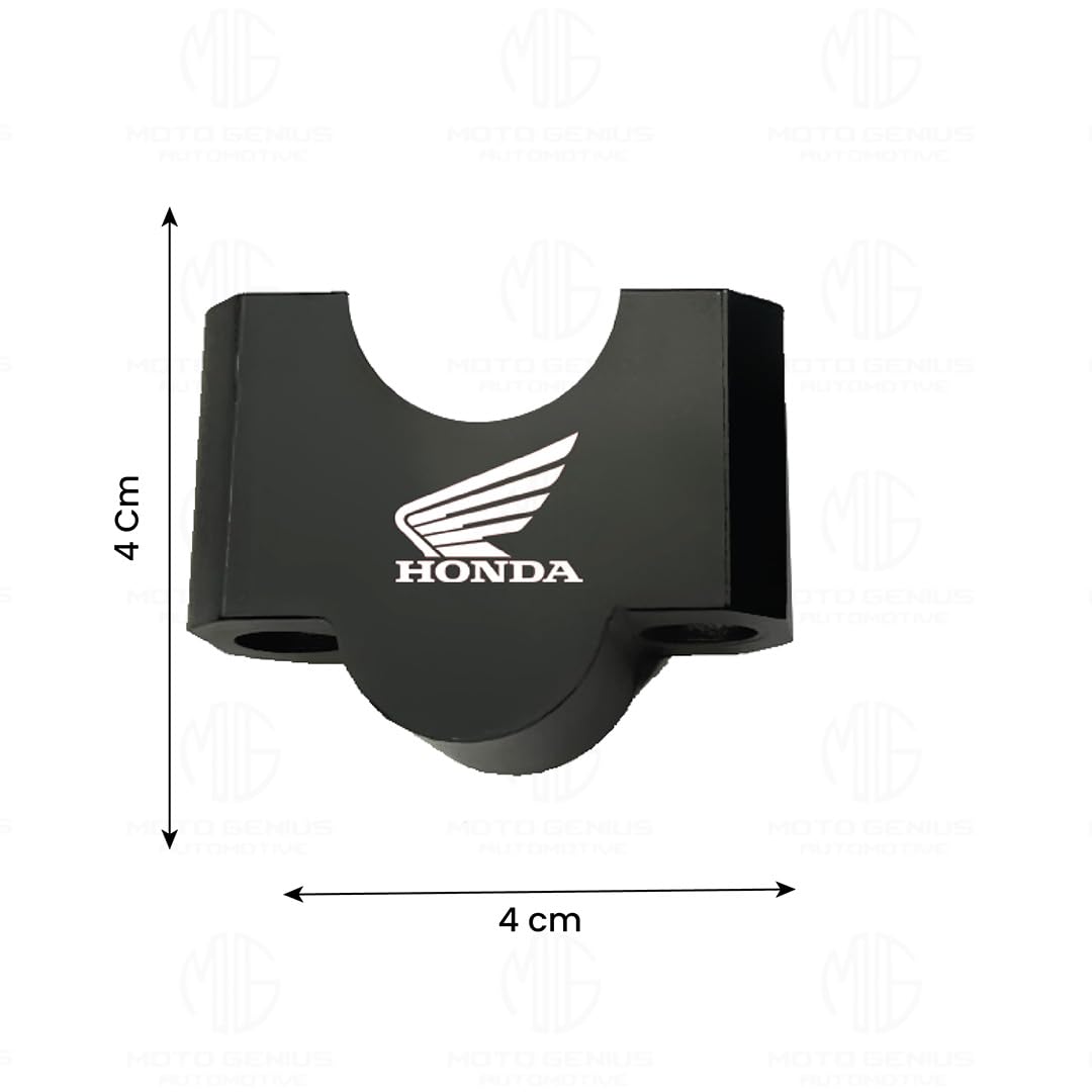 Adjustable Handle Riser for Honda CB Motorbike | Enhances Comfort and Control | Height Riser Clamp Compatible with Honda CB 350 / RS350 / Hornet Motorbike-Black - Moto Genius