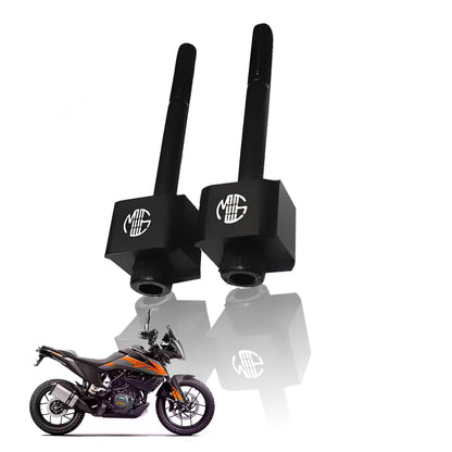 Adjustable Handle Riser for KTM Adventure ( ONLY FOR GEN 1 & 2 )Motorbike | Enhances Comfort and Control | Height Riser Clamp Compatible KTM Adventure 250/390-Black - Moto Genius