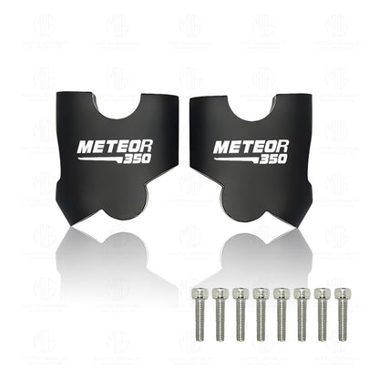 Adjustable Handle Riser for Meteor 350 |Enhances Comfort and Control | Height Riser Clamp Compatible with RE Meteor (Angular)-Angular - Moto Genius