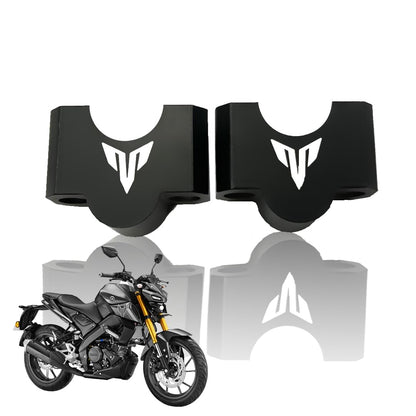 Adjustable Handle Riser for MT 15 Motorbike | Enhances Comfort and Control | Height Riser Clamp Compatible with MT 15-Black - Moto Genius