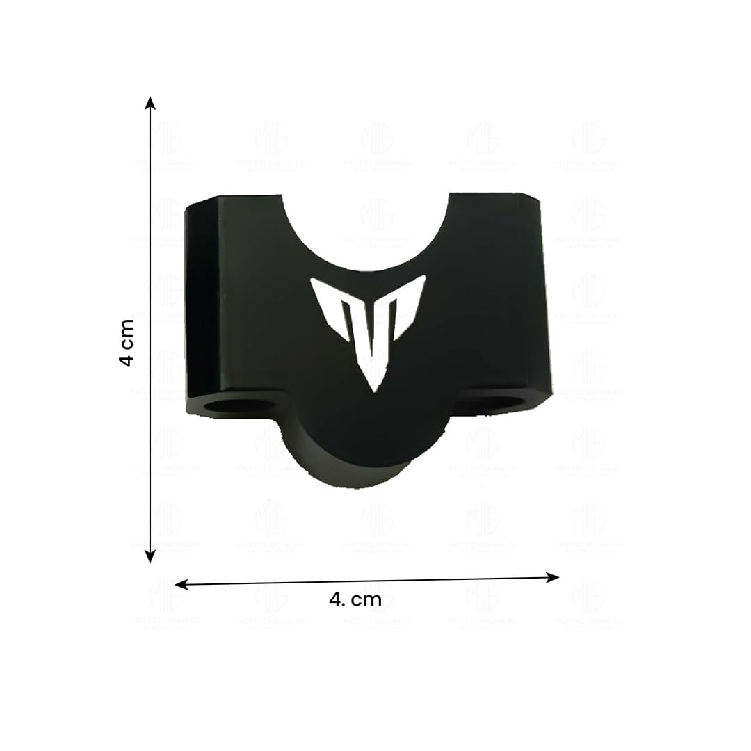 Adjustable Handle Riser for MT 15 Motorbike | Enhances Comfort and Control | Height Riser Clamp Compatible with MT 15-Black - Moto Genius