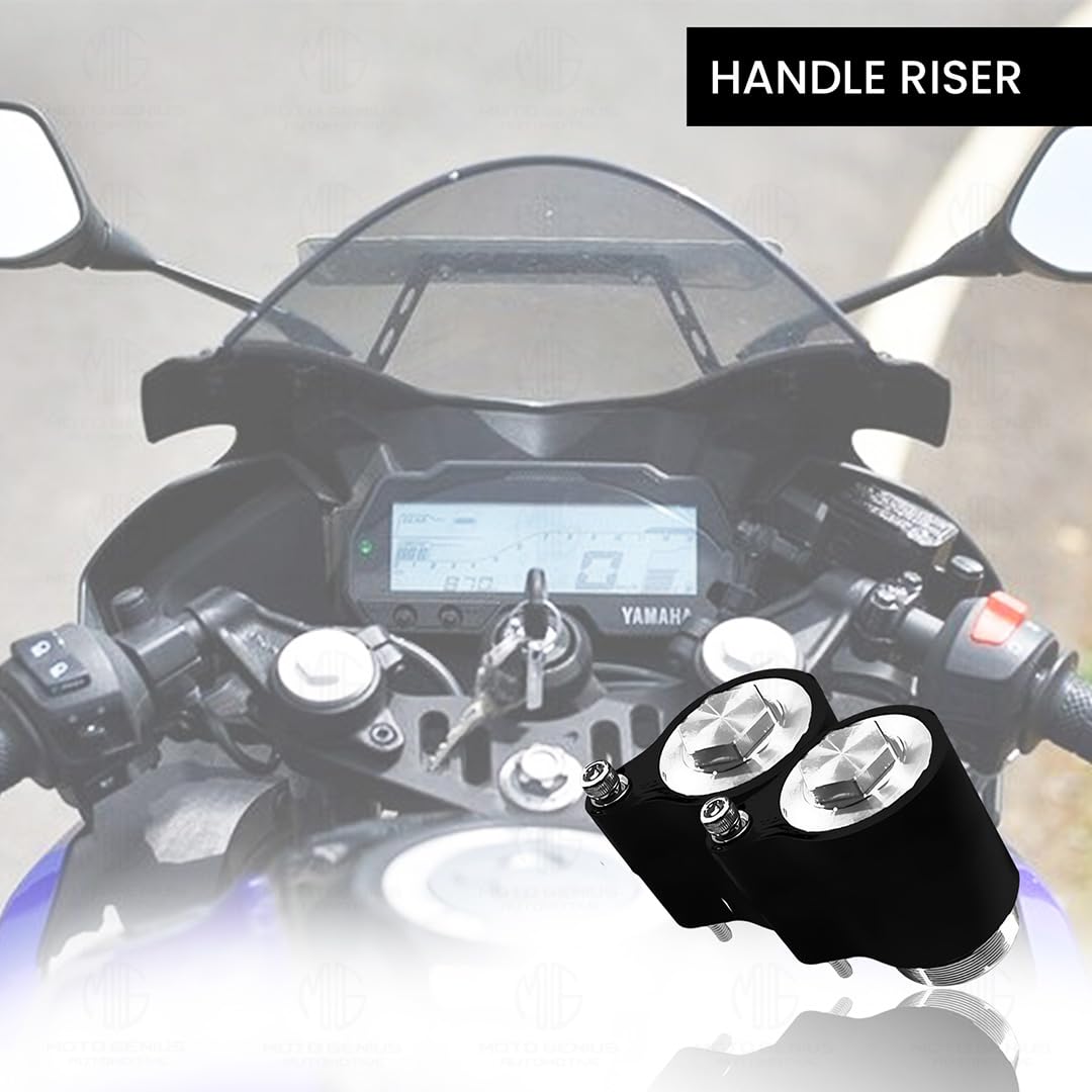 Adjustable Handle Riser for R15 V3 Motorbike | Enhances Comfort and Control | Height Riser Clamp Compatible with R15 (2 Inch) - Moto Genius