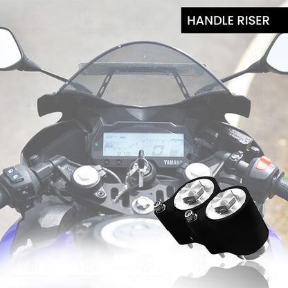 Adjustable Handle Riser for R15 V3 Motorbike | Enhances Comfort and Control | Height Riser Clamp Compatible with R15 (2 Inch) - Moto Genius