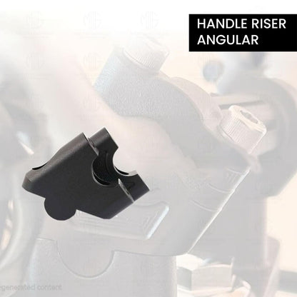Adjustable Handle Riser for RE Himalayan BS3/BS4/BS6/Scram Motorbike |Enhances Comfort and Control | Height Riser Clamp Compatible with RE Himalayan-Angular - Moto Genius