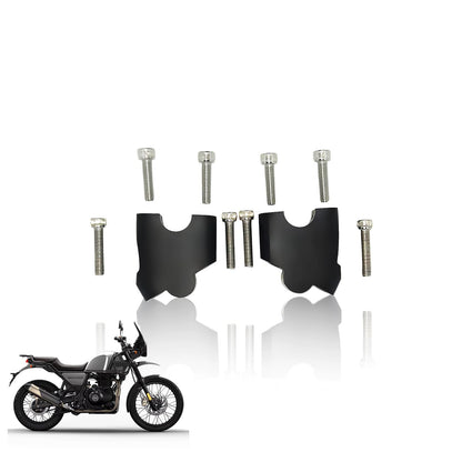 Adjustable Handle Riser for RE Himalayan BS3/BS4/BS6/Scram Motorbike |Enhances Comfort and Control | Height Riser Clamp Compatible with RE Himalayan-Angular - Moto Genius