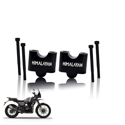 Adjustable Handle Riser for RE Himalayan BS3/BS4/BS6/Scram Motorbike |Enhances Comfort and Control | Height Riser Clamp Compatible with RE Himalayan-Straight - Moto Genius