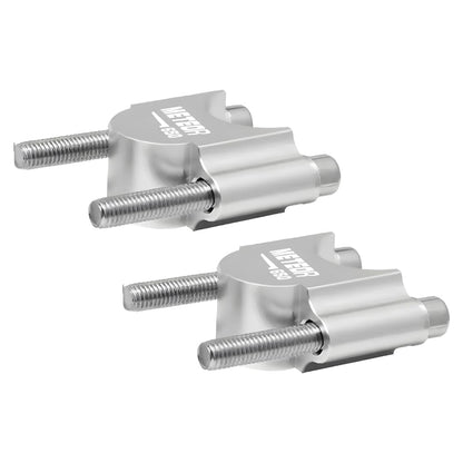 Adjustable Handle Riser for RE Super Meteor 650 Motorbike | Enhances Comfort and Control | Height Riser Clamp Compatible with RE Super Meteor-Silver - Moto Genius