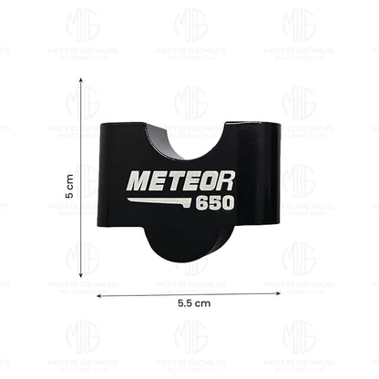 Adjustable Handle Riser for RE Super Meteor 650 Motorbike | Enhances Comfort and Control | Height Riser Clamp Compatible with RE Super Meteor-Black - Moto Genius
