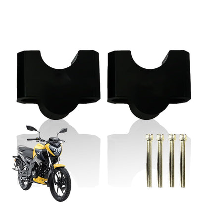 Adjustable Handle Riser for TVS Raider Motorbike | Enhances Comfort and Control | Height Riser Clamp Compatible with TVS Raider-Black - Moto Genius