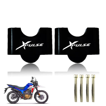 Adjustable Handle Riser for Xpulse 210 Motorbike | Enhances Comfort and Control | Height Riser Clamp Compatible with Xpulse 210 Motorbike-Black - Moto Genius