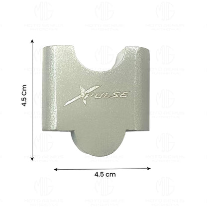Adjustable Handle Riser for Xpulse Motorbike | Enhances Comfort and Control | Height Riser Clamp Compatible with Xpulse-Silver - Moto Genius