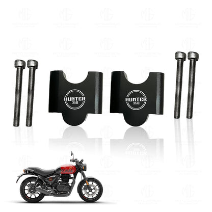Adjustable Handle Riser Hunter |Enhances Comfort and Control | Height Riser Clamp Compatible with RE Hunter-Straight - Moto Genius