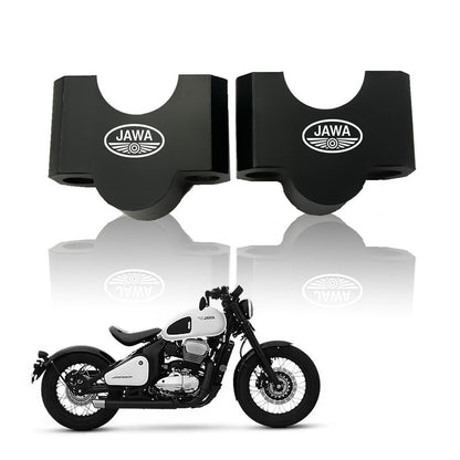 Adjustable Handlebar Riser Clamp Compatible with Jawa 42 Bobber | Height Adjustable Handle Riser for Enhanced Riding Comfort & Control | Heavy-Duty Aluminum Motorcycle Handlebar Mount - Moto Genius